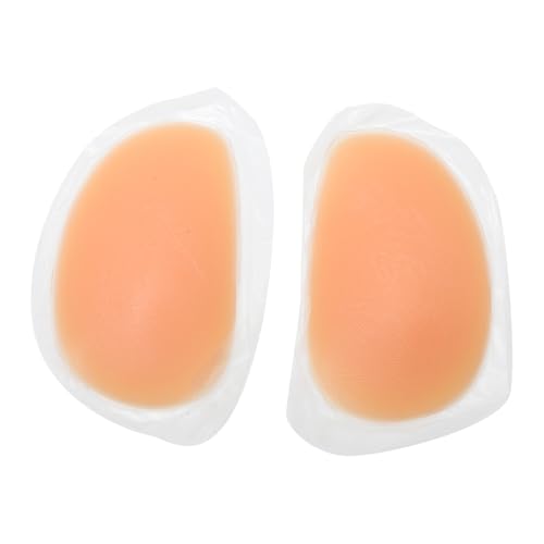Agoky 1Paar Butt Pads Silikon Gesäß Pads in Oval Rund Form Abnehmbare Push-Up Po Einlagen Butt Lifter Enhancer für Höschen 200g Oval Selbstklebend One Size von Agoky