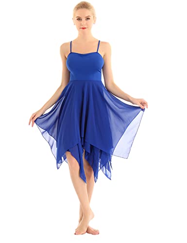 Agoky Damen Ballettkleid Ballettanzug Träger Kleid Asymmetrisch Latin Tanzkleider ärmellos Ballett Trikot Body Wickelrock 34 36 38 40 42 44 Blau A S Agoky Damen Ballettkleid Ballettanzug Träger Kleid Asymmetrisch Latin Tanzkleider ärmellos Ballett Trikot Body Wickelrock 34 36 38 40 42 44 Blau A S von Agoky