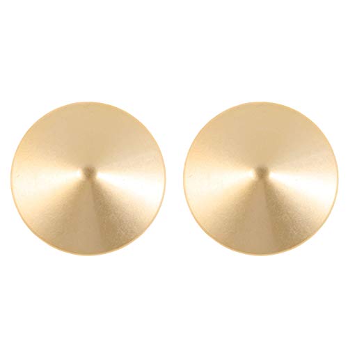 Agoky Damen Silikongel Brustwarzenabdeckung Nipple Cover Runde Herz Quadrat Design Wiederverwendbare Selbstklebend Brust Kleber Accessories Gold Runde One Size von Agoky