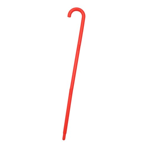 Agoky Erwachsene Kinder Kunststoff Tanzstock Spielzeug Stock 88cm Jazz-Tanz Gehstock Performance Krücke für Weihnachten Halloween Bühnenleistung Rot One Size von Agoky