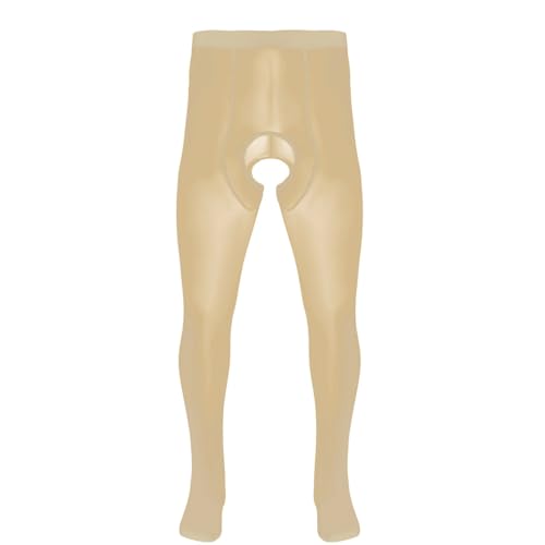 Agoky Herren Ice Silk Ouvert Strumpfhose Öl Glanz Pantyhose Männer Unterwäsche Leggings Tights Hose Nude Einheitsgröße Agoky Herren Ice Silk Ouvert Strumpfhose Öl Glanz Pantyhose Männer Unterwäsche Leggings Tights Hose Nude Einheitsgröße von Agoky