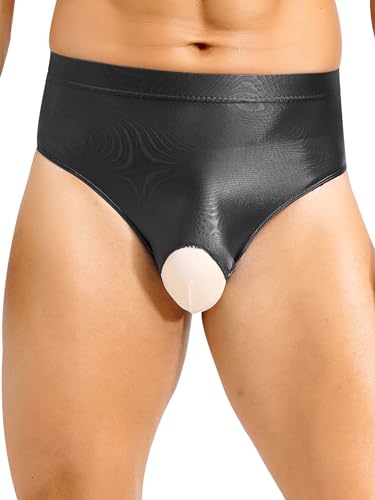 Agoky Herren T-Back String Tanga Sexy Offen Badehose Transparent Kurz Eng Mit Penis Loch Low Rise Slip Im Schritt Offen Reizwäsche Party Clubwear Schwarz C XXL Agoky Herren T-Back String Tanga Sexy Offen Badehose Transparent Kurz Eng Mit Penis Loch Low Rise Slip Im Schritt Offen Reizwäsche Party Clubwear Schwarz C XXL von Agoky