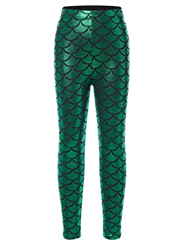 Agoky Mädchen Meerjungfrau Hose Metallic Fischschuppen Leggings Stretch Strumpfhose ohne Fuß Prinzessin Outfits Grün 146-152 Agoky Mädchen Meerjungfrau Hose Metallic Fischschuppen Leggings Stretch Strumpfhose ohne Fuß Prinzessin Outfits Grün 146-152 von Agoky