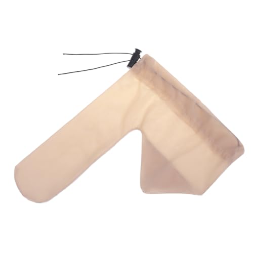 Agoky Männer Unterhosen Ice Silk Herren Slip Unterwäsche Penis Sleeve C-String Penishülle Briefs Tanga Reizwäsche - Penis-Hoden Beutel mit Zugband Nude Einheitsgröße von Agoky