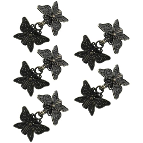 Agoky Retro Schmetterling Pullover Verschluss Schal Cardigan Kragen Schnürung Clips Hemd Brosche Clip Für Damen Bronze Einheitsgröße von Agoky