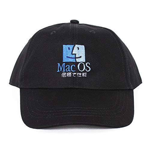Agora Mac Japanese 6 Panel Dad Hat Kappe (Schwarz) von Agora