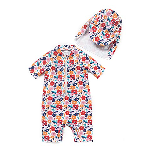 Agreeone Säugling Mädchen Sonnenanzug Kleinkinder Badeanzug mit UPF 50+ Sonnenschutz Einteilig Bademode (24-36 Monate) von Agreeone