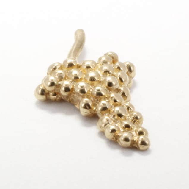 14Kt Gold Trauben Cluster Krawatte Tack Weingut Geschenk von Agrijewelry