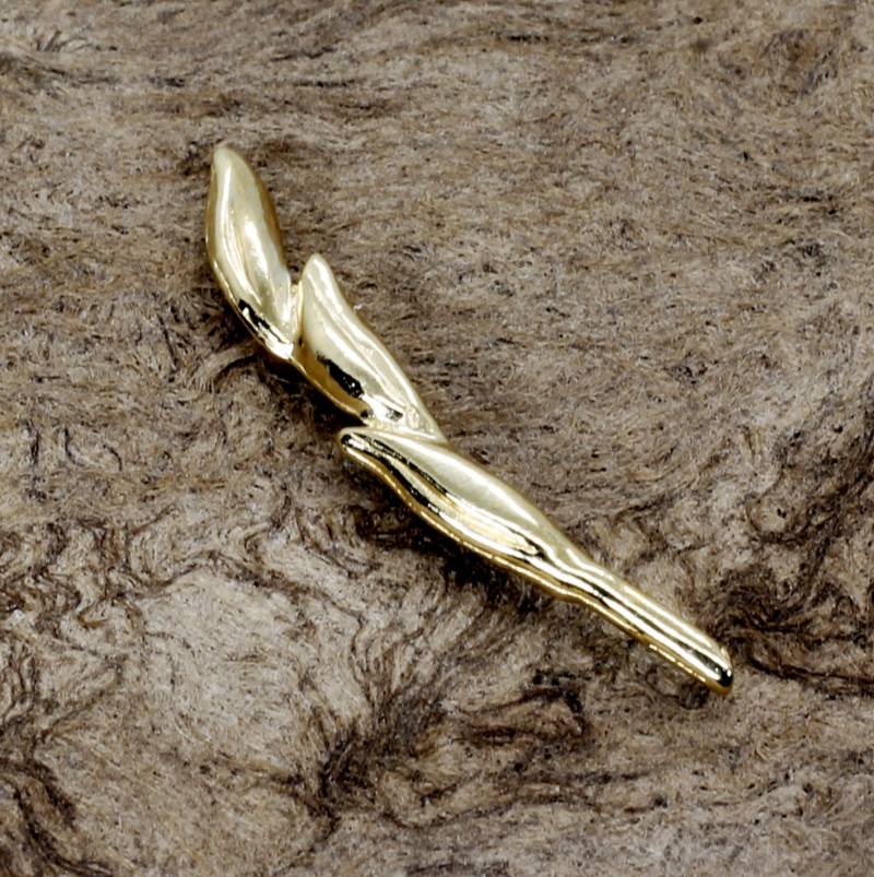 14Kt Gold Vermeil Reis Krawatte Tack - Geschenk Für Reisbauer, Alle Edelmetalle von Agrijewelry