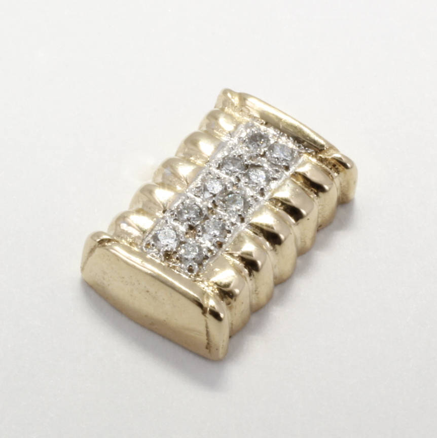 14Kt Gold Diamant Baumwollballen Krawatte Tack Baumwolle Bauer Geschenk von Agrijewelry