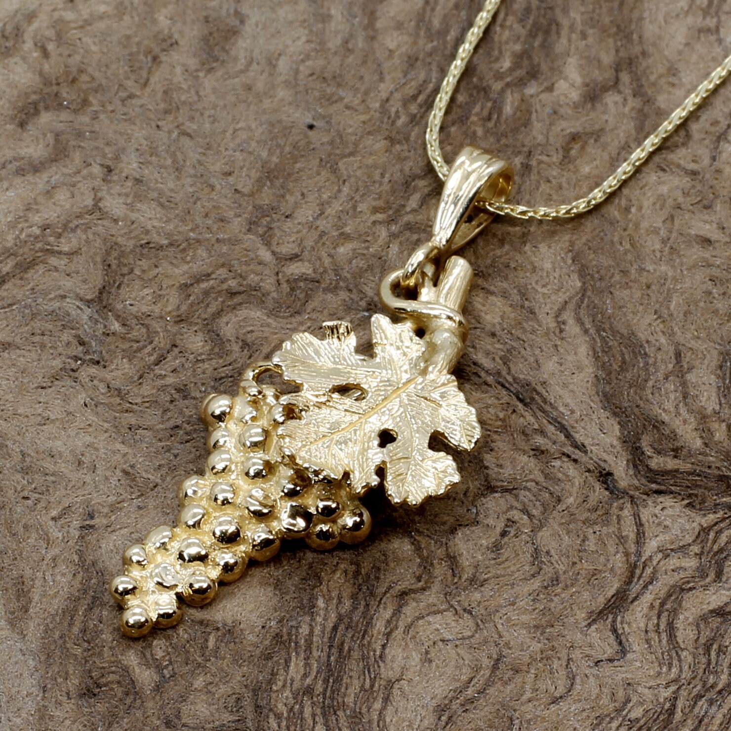 14Kt Solid Gold Traubenkette Vintner Geschenk von Agrijewelry