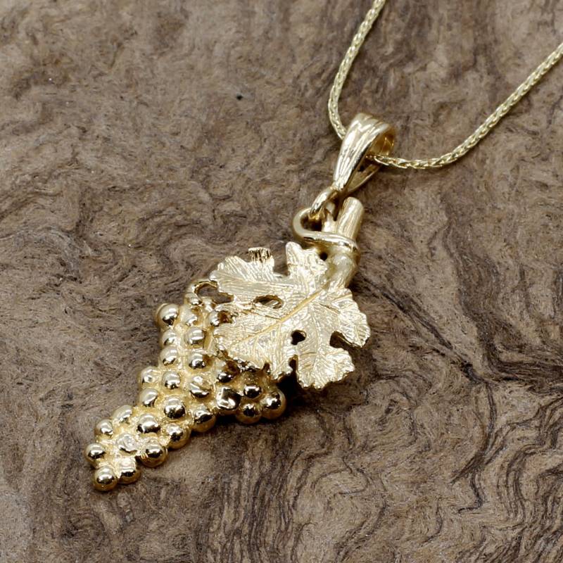 14Kt Solid Gold Traubenkette Vintner Geschenk von Agrijewelry