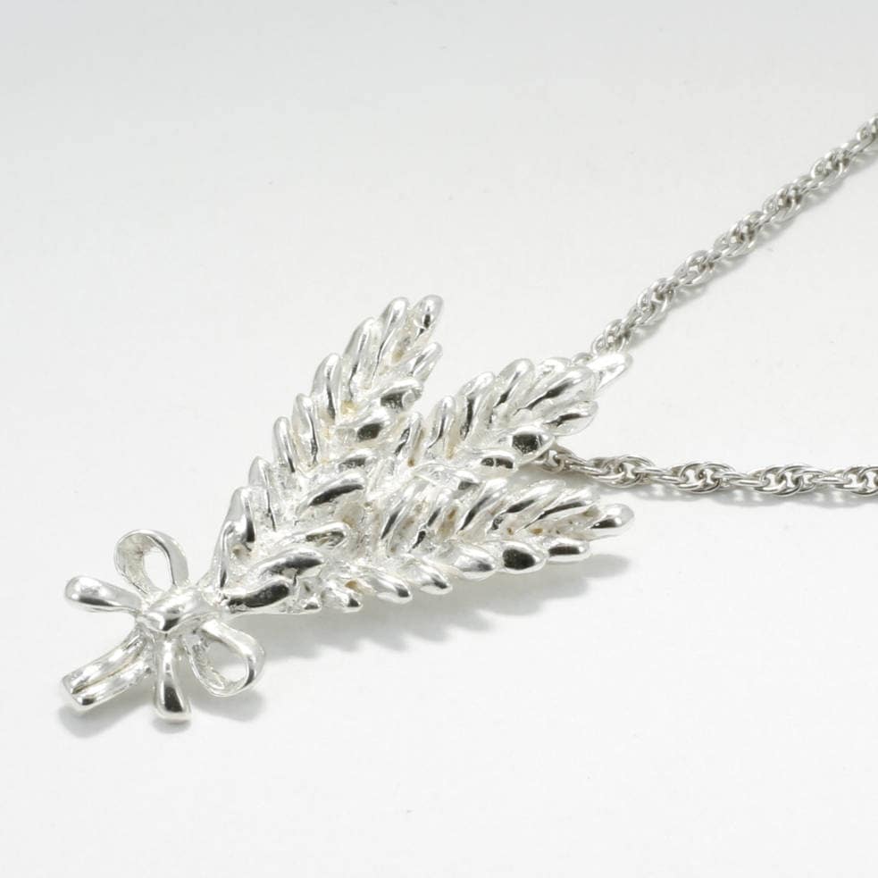 sterling Silber Weizen Halskette Hand Geschnitzt, 18 "Kette sterling Silber Weizen Halskette Hand Geschnitzt, 18 "Kette von Agrijewelry