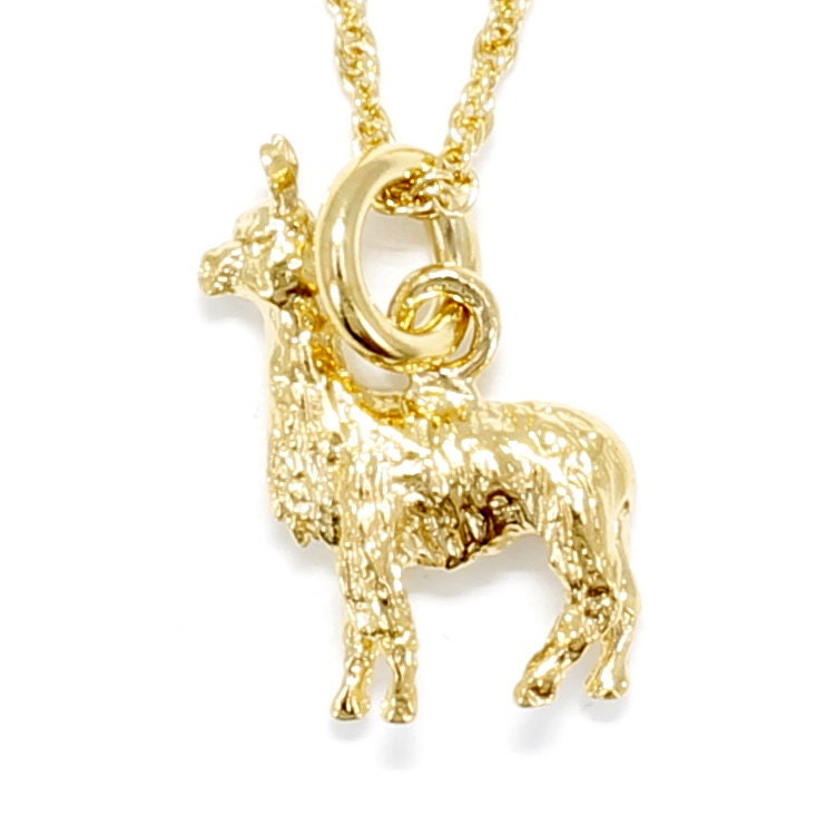 Suri Alpaka Halskette 14Kt Gold Vermeil Anhänger, Alpaka-Liebhaber Geschenk Alle Edelmetalle Suri Alpaka Halskette 14Kt Gold Vermeil Anhänger, Alpaka-Liebhaber Geschenk Alle Edelmetalle von Agrijewelry