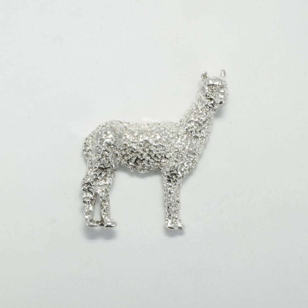 Alpaka Krawattennadel - 925 Silber Huacaya Anstecknadel, Brosche Alpaka Krawattennadel - 925 Silber Huacaya Anstecknadel, Brosche von Agrijewelry