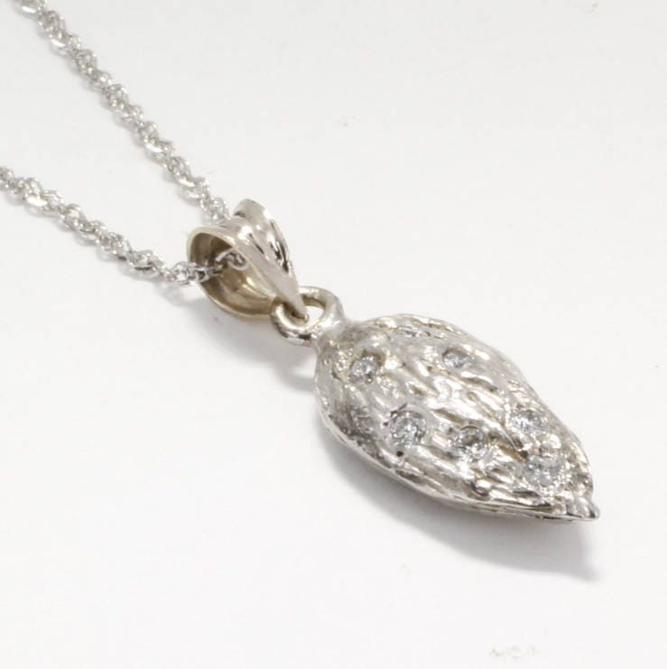 Anhänger Aus 14Kt Weißgold | 925Er Weißgold, Erzeuger Geschenk Kalifornien von Agrijewelry