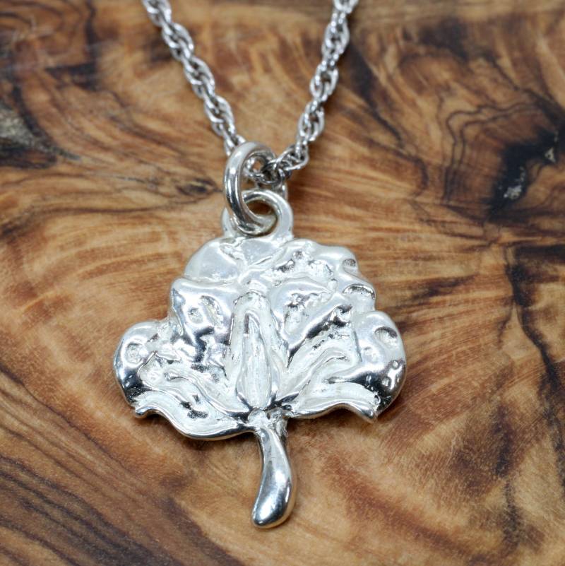 sterling Silber Cotton Boll Halskette - Geschenk Zum 2 von Agrijewelry