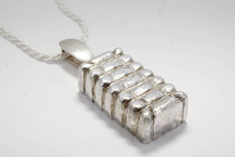 925 Sterling Silber Baumwolle Ballen Halskette - Bauer Geschenk von Agrijewelry