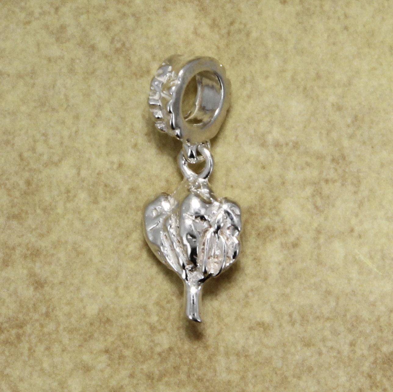 Baumwolle Jubiläumsgeschenk, Slide Charm, 925 Sterling Silber Boll 2nd Jahrestag Geschenk Für Frau, Mama Baumwolle Jubiläumsgeschenk, Slide Charm, 925 Sterling Silber Boll 2nd Jahrestag Geschenk Für Frau, Mama von Agrijewelry