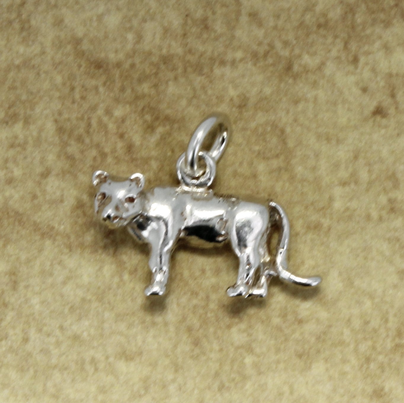 sterling Silber Puma Anhänger 3D Berglöwe Anhänger von Agrijewelry