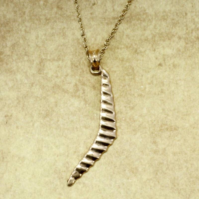 14Kt Gelbgold Hang Glider Halskette - Original Design von Agrijewelry