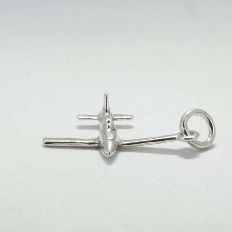 sterling Silber Flugzeug Anhänger Schmuck Geschenk von Agrijewelry