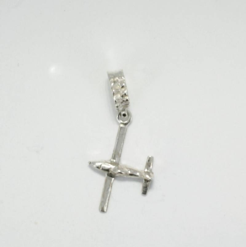 sterling Silber Traktor Anhänger Flugzeug Schiebeanhänger Für Pandora Armbänder von Agrijewelry