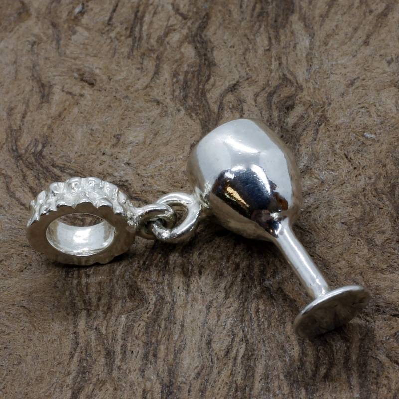 Glas Charm/Glasanhänger Aus Sterlingsilber von Agrijewelry
