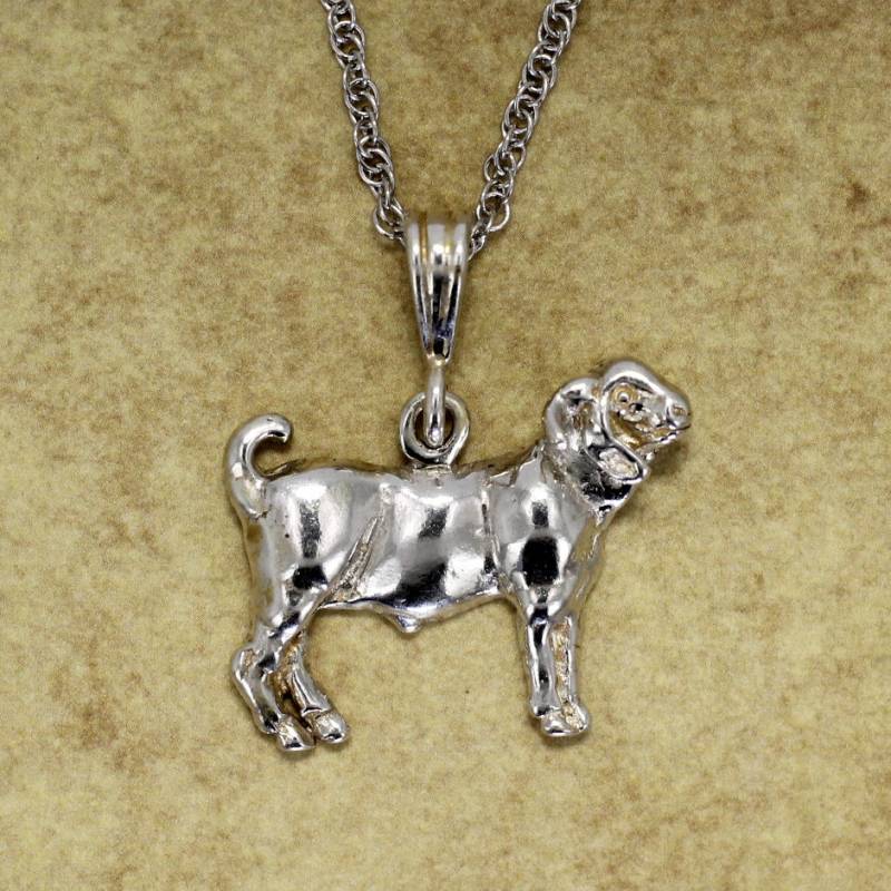 Goat Jewelry, Champion Boer Halskette An 18 "Kette in Sterling Silber von Agrijewelry