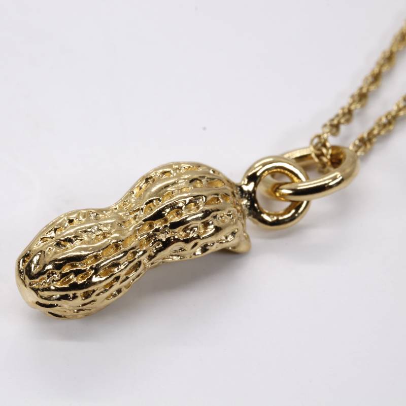 14Kt Gold Vermeil Erdnuss Halskette Neue Mutter Geschenk, Georgia Farmer Schmuck Alle Edelmetalle von Agrijewelry