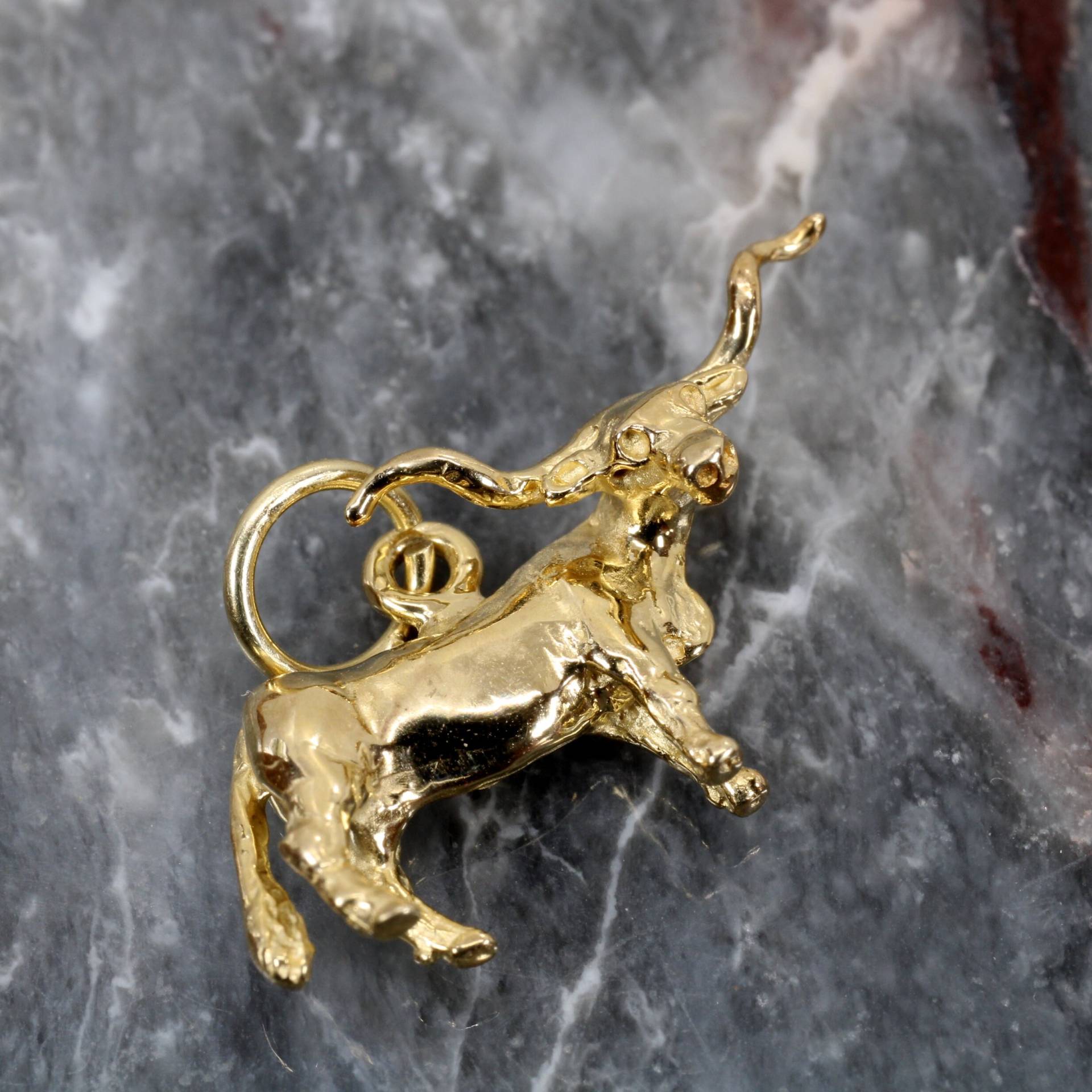 14Kt Solid Gelbgold Longhorn Anhänger Texas Ochsen Anhänger 14Kt Solid Gelbgold Longhorn Anhänger Texas Ochsen Anhänger von Agrijewelry