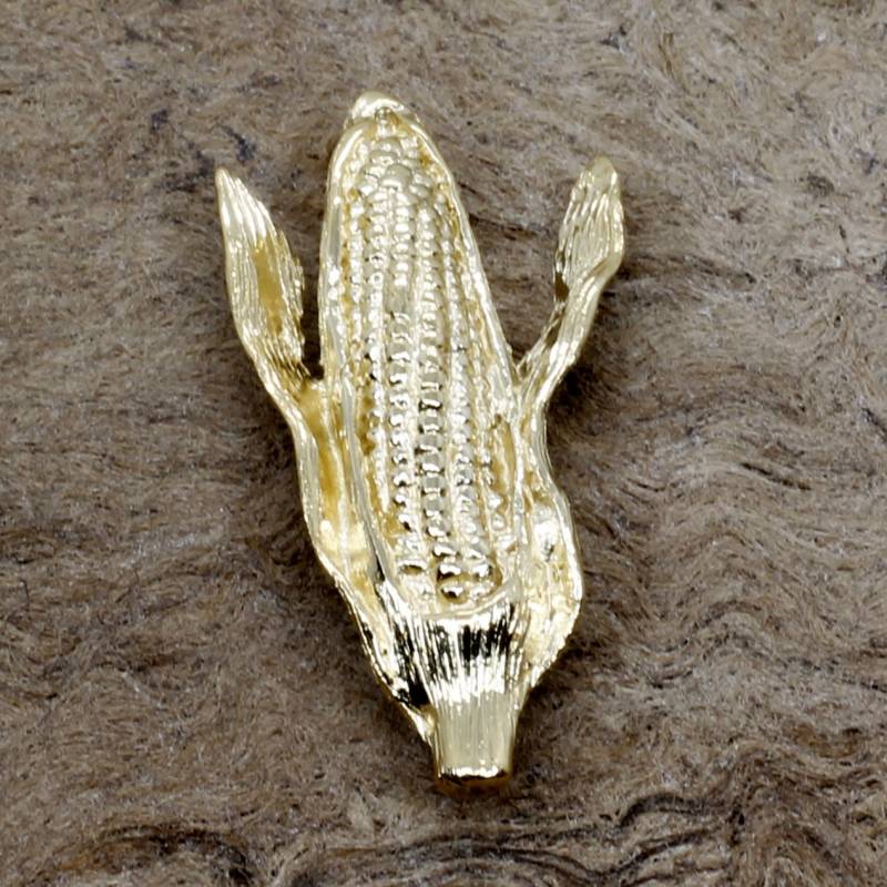 Gold Corn Tie Tack 14Kt Vermeil Anstecknadel, Einzigartiges Bauerngeschenk Alle Edelmetalle von Agrijewelry