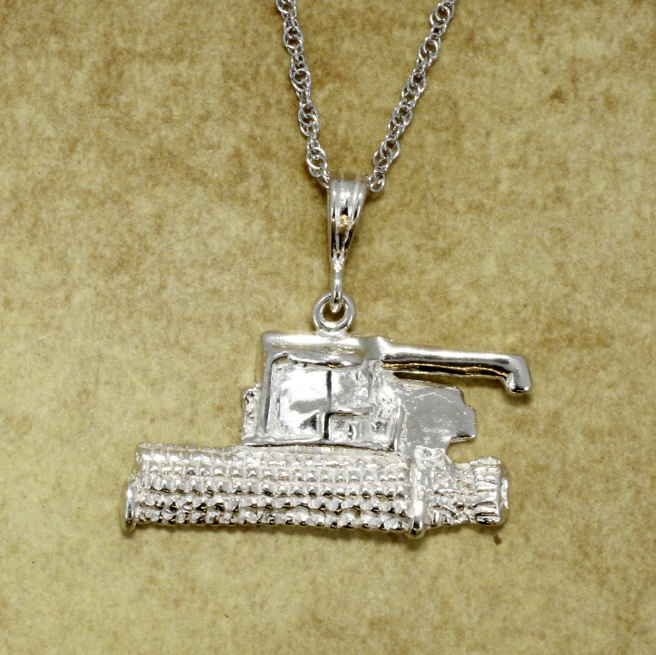 Kombinieren Sie Mit Traktor Halskette Aus Sterling Silber von Agrijewelry