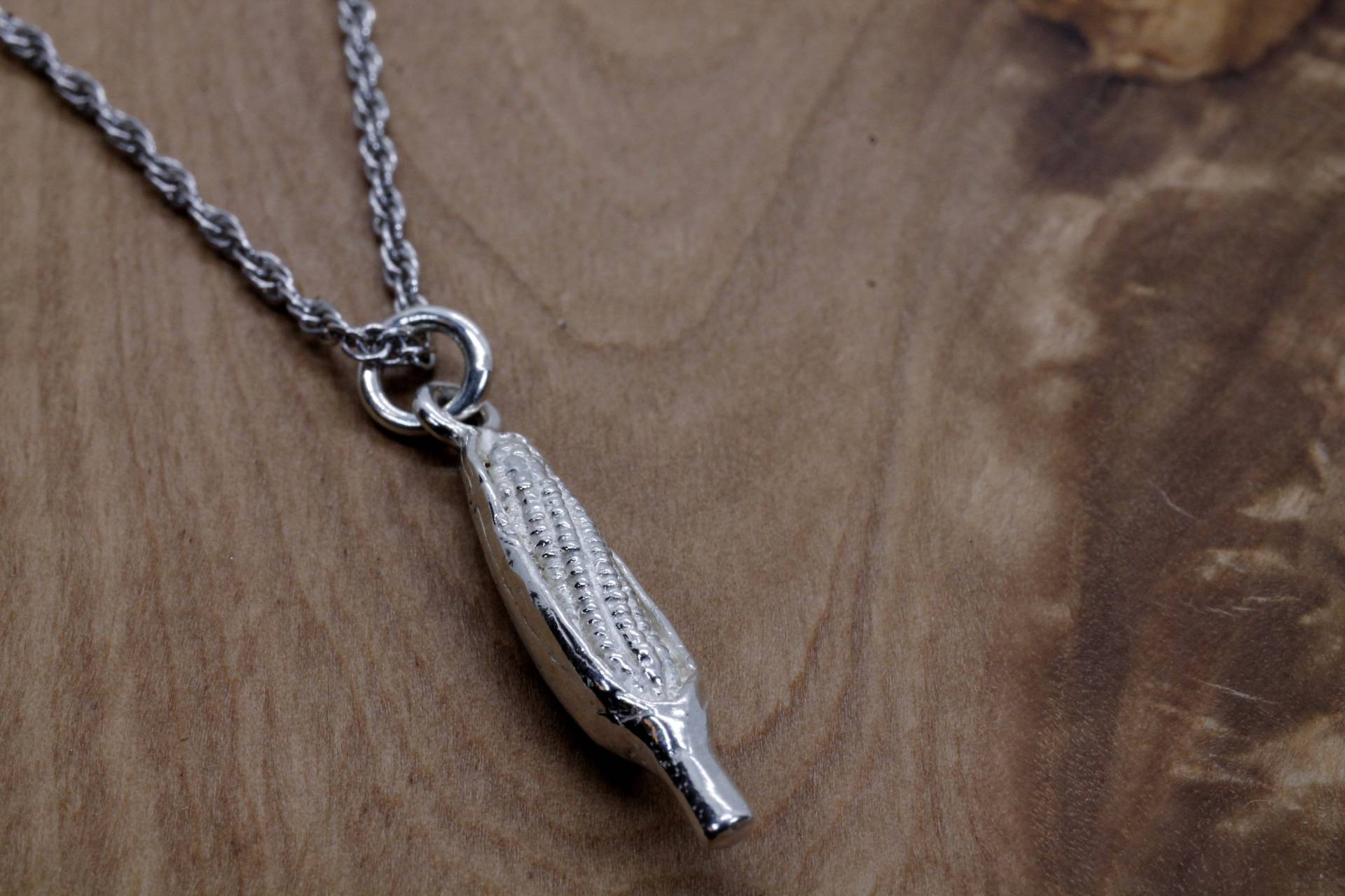 Maiskolben-Halskette Hand Geschnitzter Schmuck von Agrijewelry