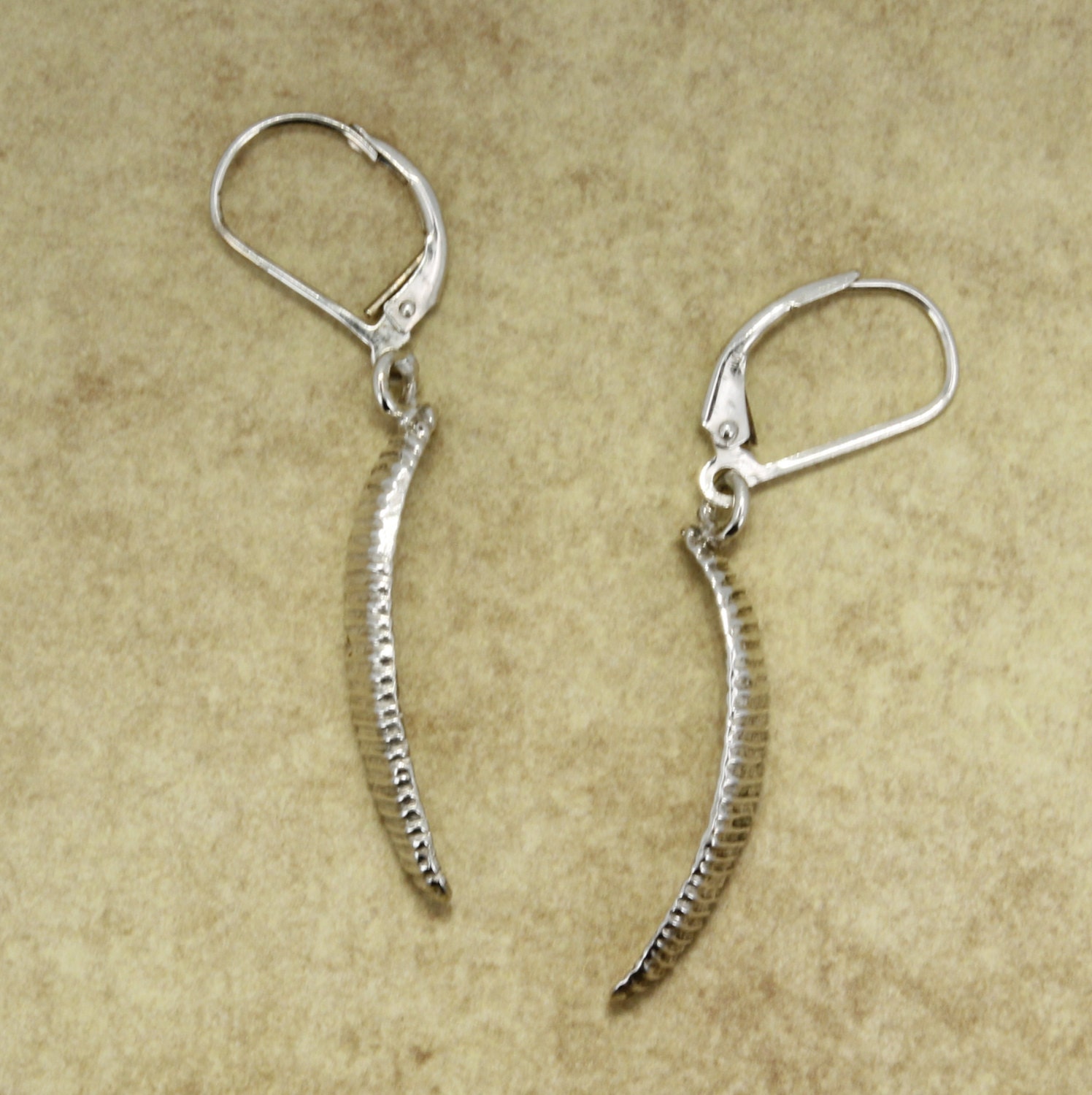 sterling Silber Gleitschirm Flügel Ohrringe von Agrijewelry