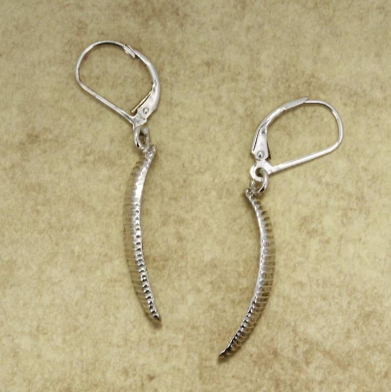 sterling Silber Gleitschirm Flügel Ohrringe von Agrijewelry