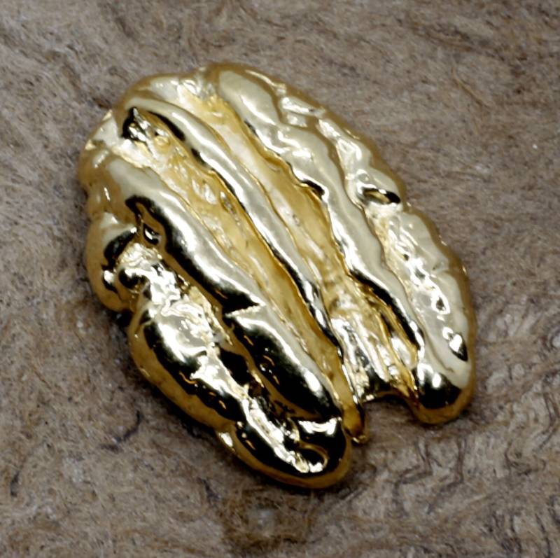 14Kt Gold Vermeil Pecan Krawatte Tack - Anbauer Geschenk Alle Edelmetalle von Agrijewelry