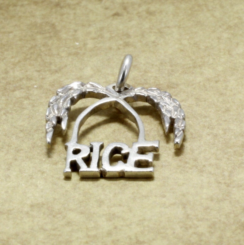sterling Silber Reis Logo Anhänger Landwirtschaft Schmuck sterling Silber Reis Logo Anhänger Landwirtschaft Schmuck von Agrijewelry