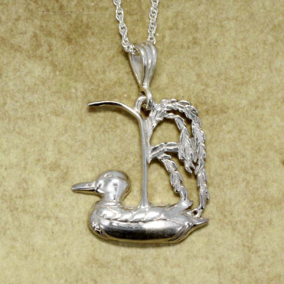 Reis Schmuck, Auf Ente Teich Halskette Mit 18" Kette Reis Schmuck, Auf Ente Teich Halskette Mit 18" Kette von Agrijewelry