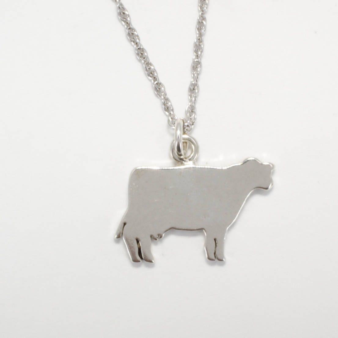 Milchkuh Silhouette Halskette Milchbauern Geschenk Milchkuh Silhouette Halskette Milchbauern Geschenk von Agrijewelry