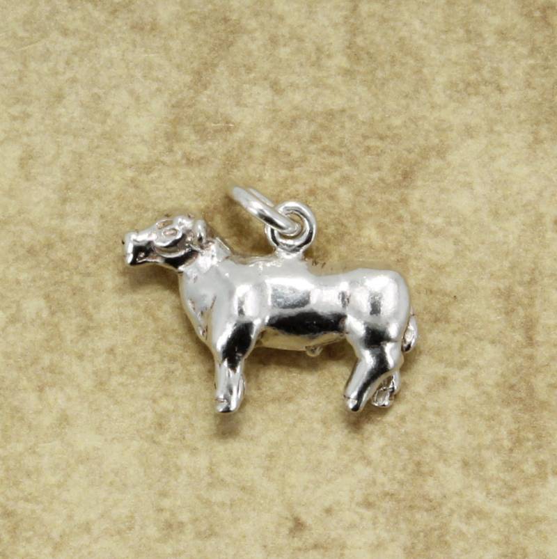 "Sterling Silber Show Steer Anhänger "4-H Ffa" Tier Schmuck." von Agrijewelry