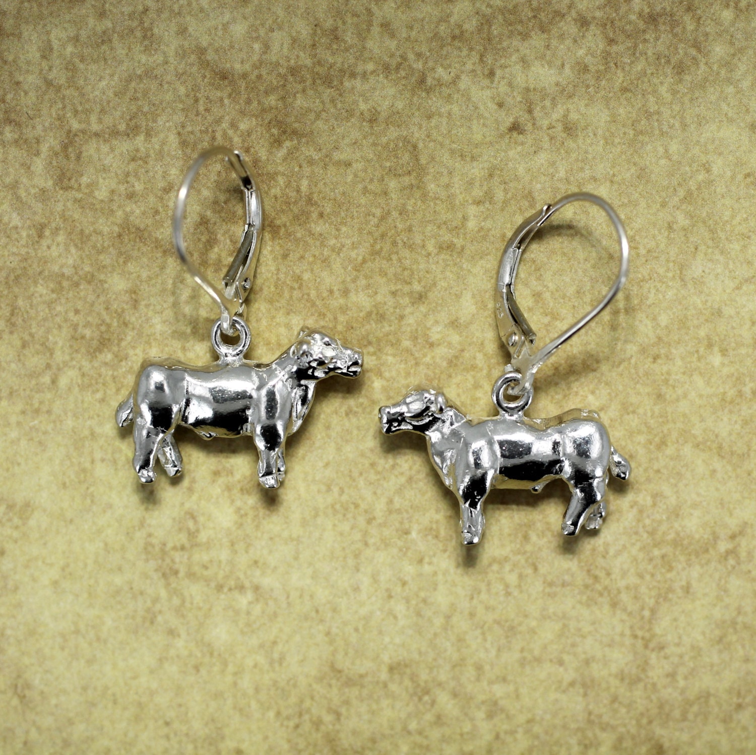 Zeigen Steer Baumseider Ohrringe in 925 Sterling Silber Zeigen Steer Baumseider Ohrringe in 925 Sterling Silber von Agrijewelry