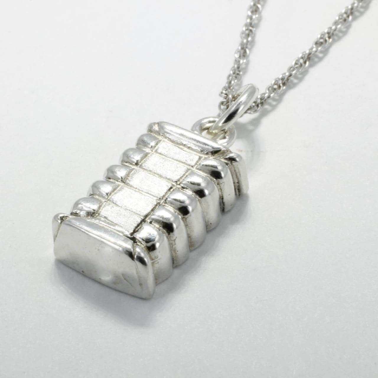 sterling Silber Baumwolle Ballen Halskette, Einzigartige Südsee Geschenk von Agrijewelry