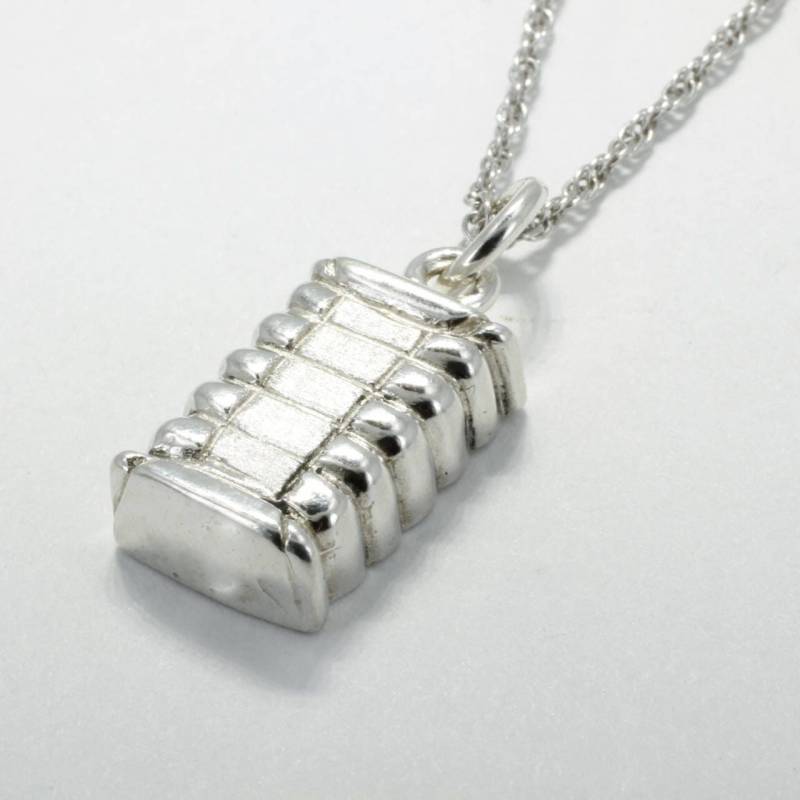 sterling Silber Baumwolle Ballen Halskette, Einzigartige Südsee Geschenk von Agrijewelry