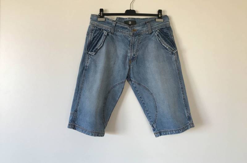 Blass Blau Herren Sommer Hosen Jeans Hose Partei Blauen Shorts Kurze Halb Feiertage Jeansshorts Groß von AgritasVintage