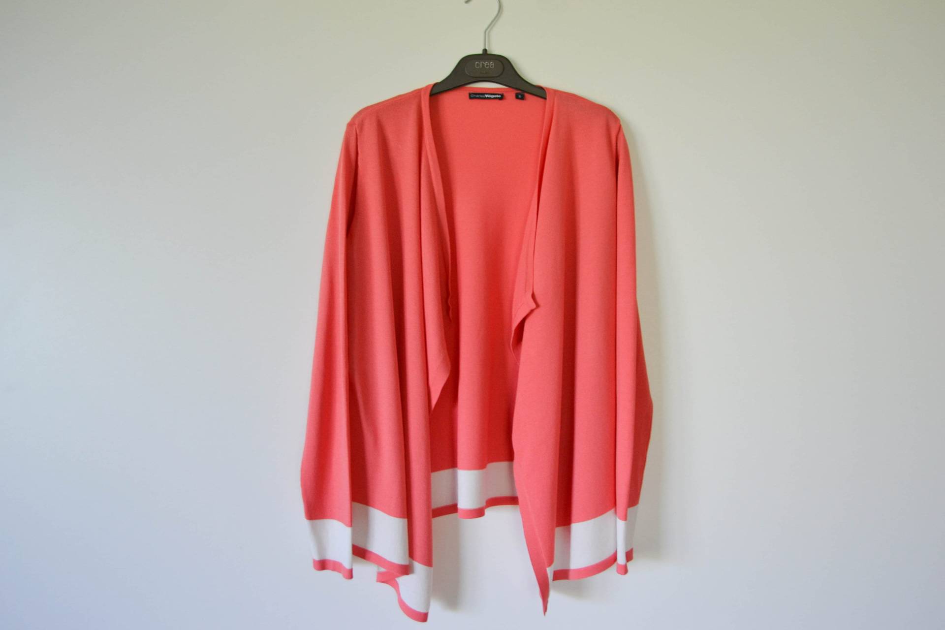 Jahrgang Viskose Stricken Cardigan Drape Cardigan, Leichte Drei Viertel Fledermaus Flügel Jacke, Offene Front Wrap von AgritasVintage