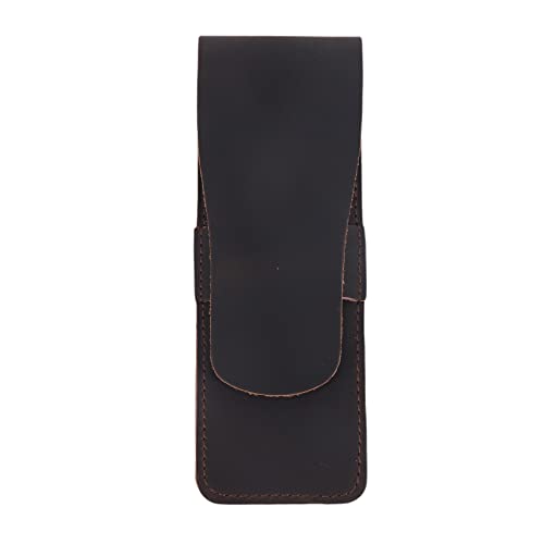 Agwuoetr Handgemachte Leder Bleistift Aufbewahrungstasche Rindsleder FüLlfederhalter Etui Inhaber Vintage Retro ZubehöR für Reisetagebuch C. von Agwuoetr