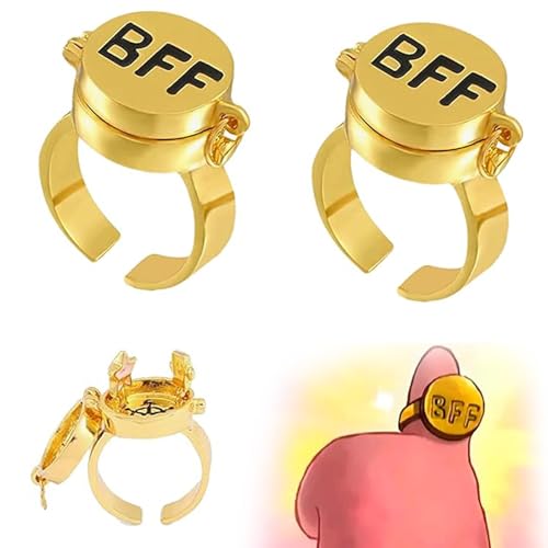 Ahaimy Freundschaftsringe, Beste Freunde Für Immer Ringe, Süßes Bff Ring, Offene Kappe Ringe, Anime Ringe, Schmuckgeschenke Für Frauen Mädchen, Für Beste Freundschaft Gedenkgeschenk Für Besten Freund von Ahaimy