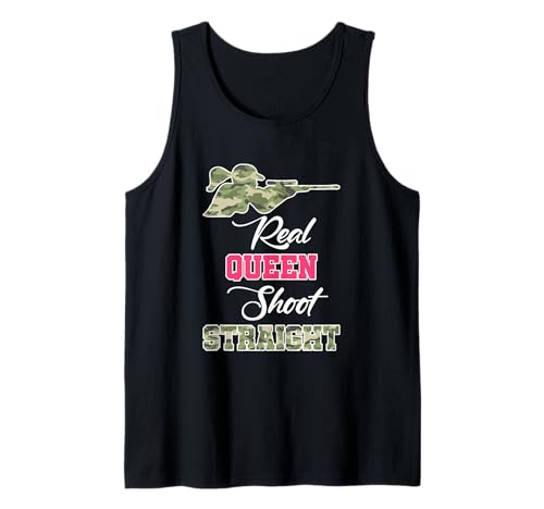 Real Queen Shoot Straight Huntress Hunter Lustige Mädchen Damen Tank Top Real Queen Shoot Straight Huntress Hunter Lustige Mädchen Damen Tank Top von Aharon's Stuff