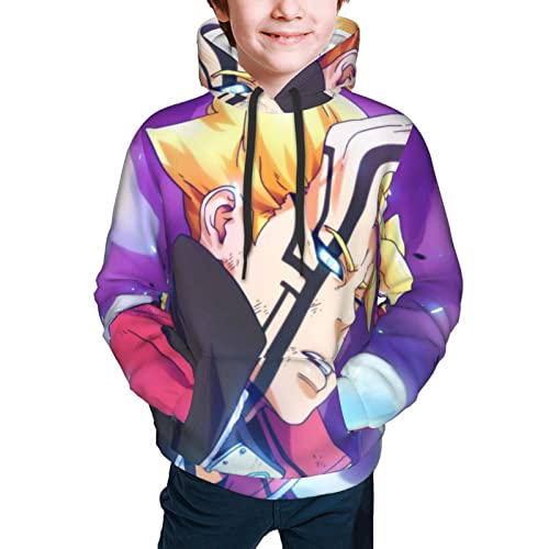 Ahdyr Boruto Jugend Hoodie Teen Pullover Kapuzenkleidung mit Tasche Sweatshirt für Jungen Mädchen Kleidung klein von Ahdyr